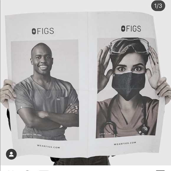 NWT FIGS MASK FIONx PROTECTIVE FACE MASK Covering - Picture 14 of 14